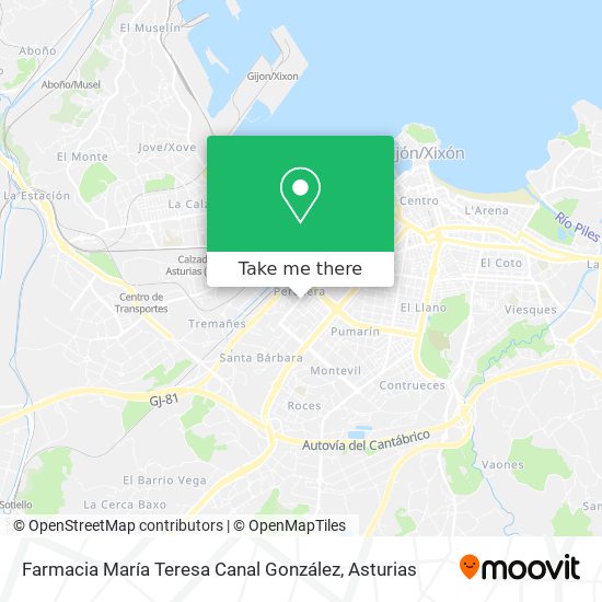 Farmacia María Teresa Canal González map