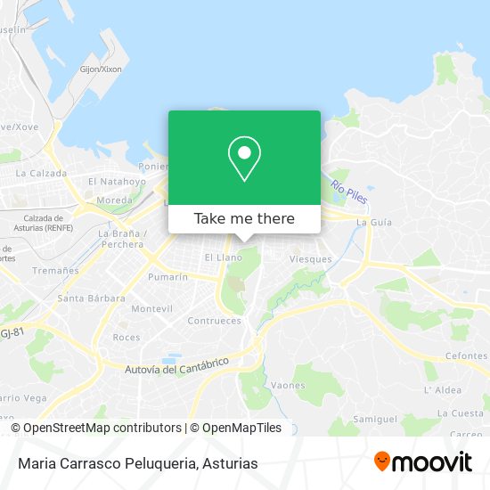 Maria Carrasco Peluqueria map
