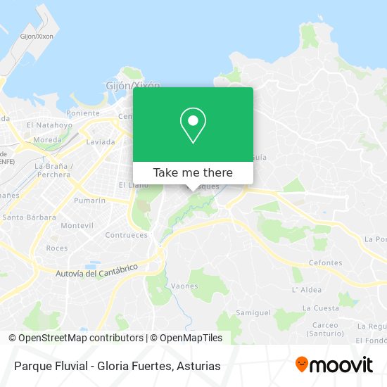 Parque Fluvial - Gloria Fuertes map
