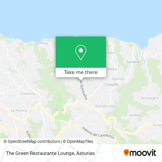 The Green Restaurante Lounge map