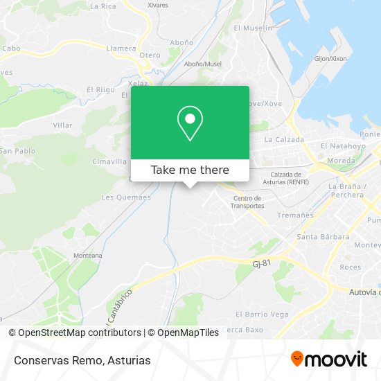 Conservas Remo map