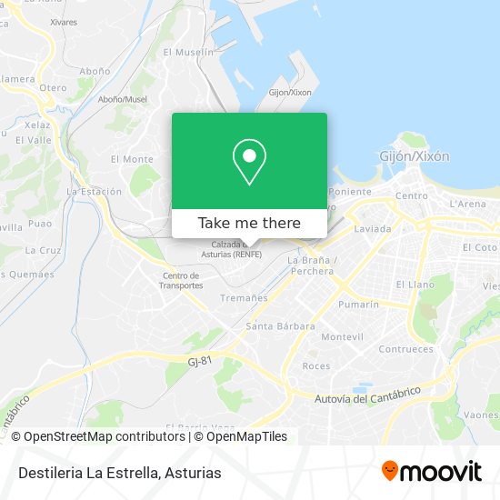 Destileria La Estrella map