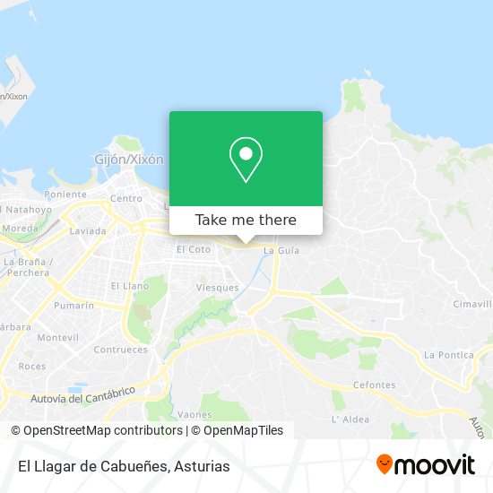 El Llagar de Cabueñes map