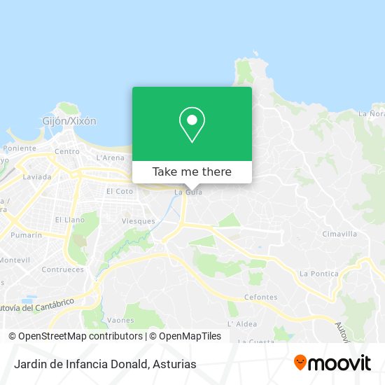 Jardin de Infancia Donald map