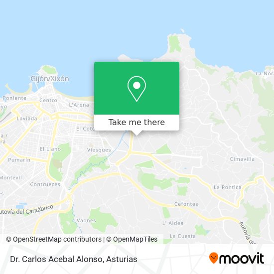 Dr. Carlos Acebal Alonso map