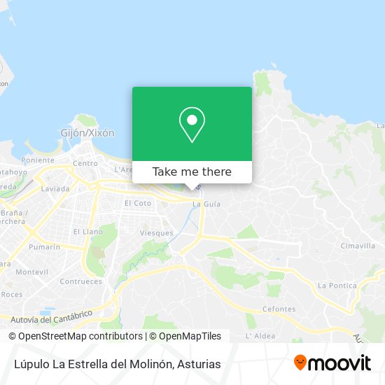 Lúpulo La Estrella del Molinón map
