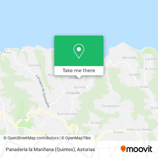 Panadería la Mariñana (Quintes) map
