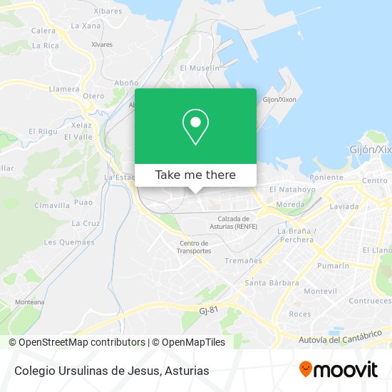 Colegio Ursulinas de Jesus map
