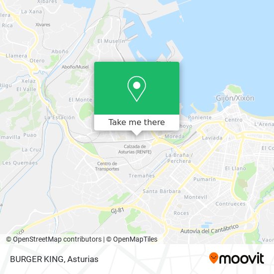 BURGER KING map