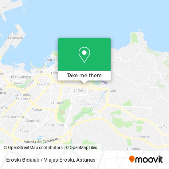 Eroski Bidaiak / Viajes Eroski map