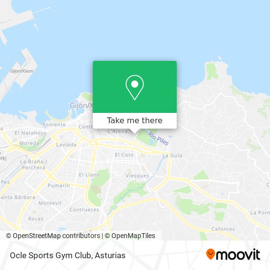 mapa Ocle Sports Gym Club