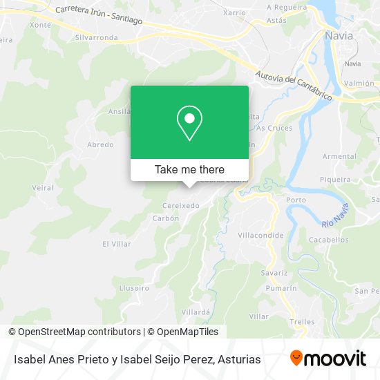 Isabel Anes Prieto y Isabel Seijo Perez map