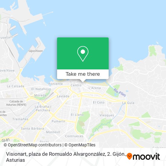 Visionart, plaza de Romualdo Alvargonzález, 2. Gijón. map