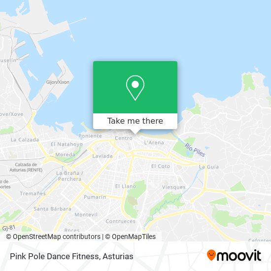 Pink Pole Dance Fitness map