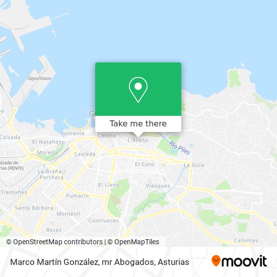 Marco Martín González, mr Abogados map
