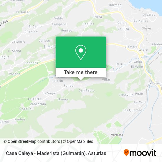 Casa Caleya - Maderista (Guimarán) map