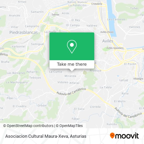 mapa Asociacion Cultural Maura-Xeva