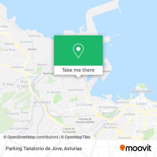 mapa Parking Tanatorio de Jove