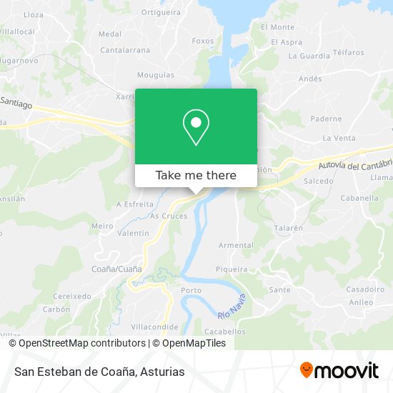 San Esteban de Coaña map