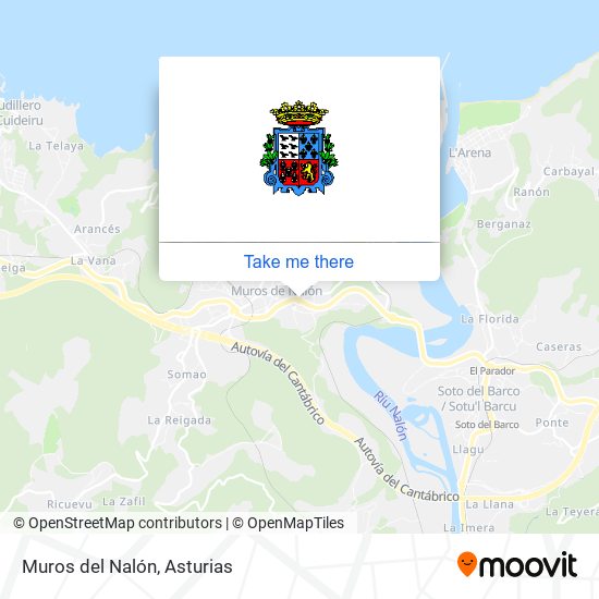 Muros del Nalón map