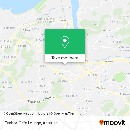 mapa Funbox Cafe Lounge