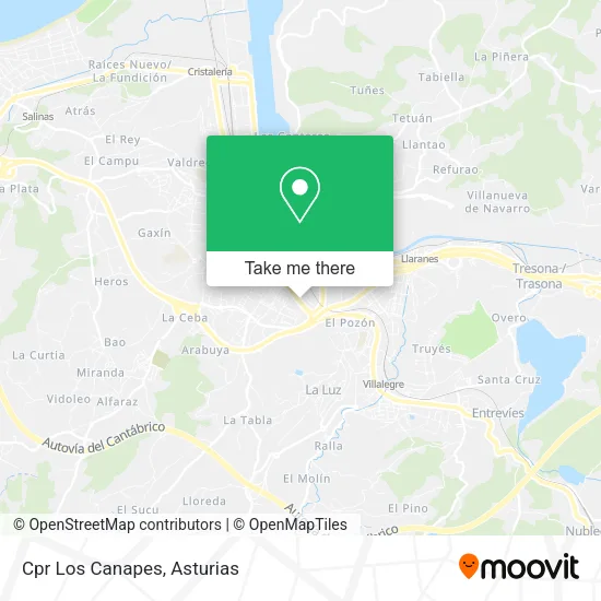 Cpr Los Canapes map
