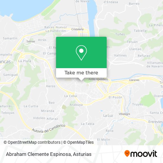 Abraham Clemente Espinosa map