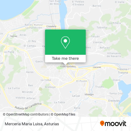 Merceria Maria Luisa map