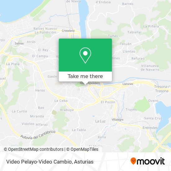 Video Pelayo-Video Cambio map