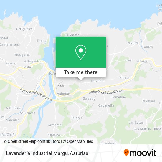 Lavandería Industrial Margü map