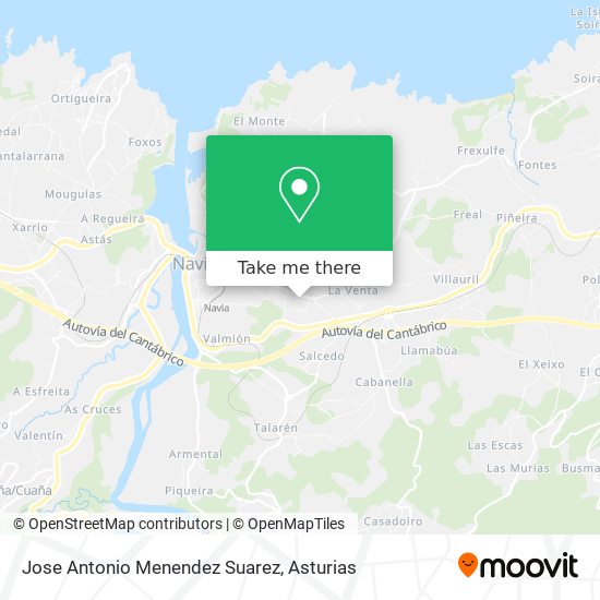 Jose Antonio Menendez Suarez map