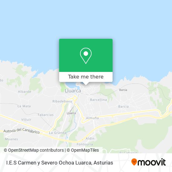 I.E.S Carmen y Severo Ochoa Luarca map