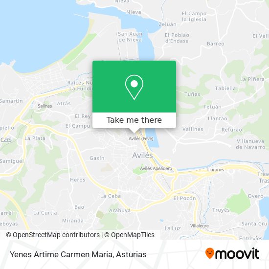 Yenes Artime Carmen Maria map