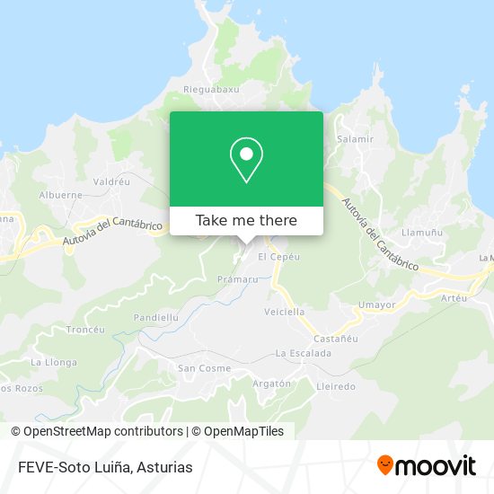 FEVE-Soto Luiña map