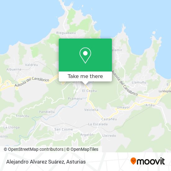 Alejandro Alvarez Suárez map