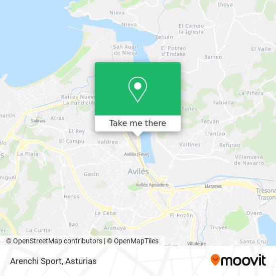 Arenchi Sport map