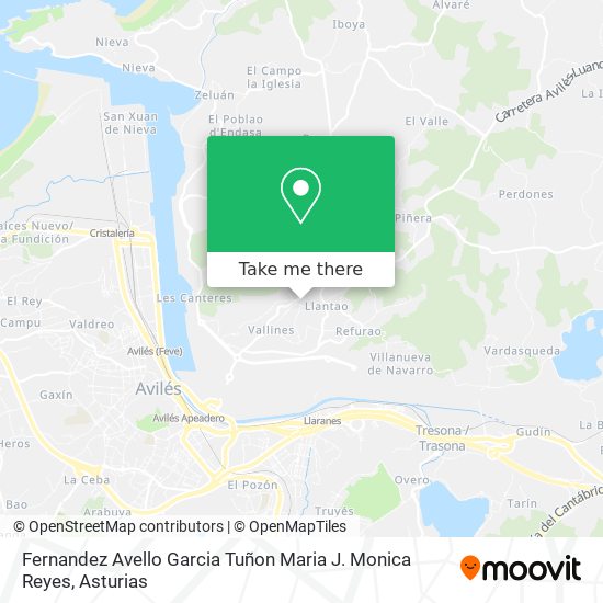 Fernandez Avello Garcia Tuñon Maria J. Monica Reyes map