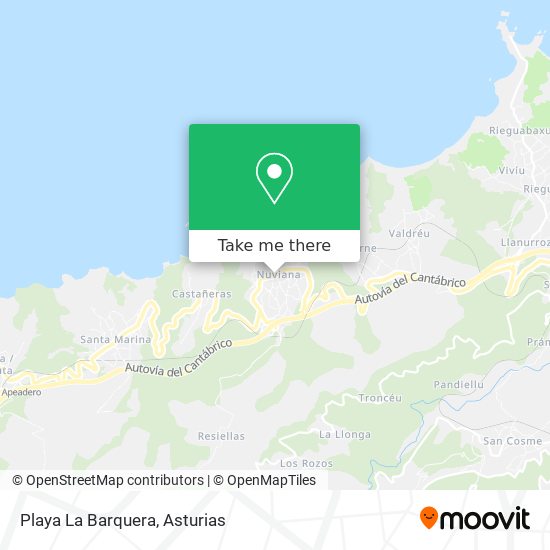 mapa Playa La Barquera