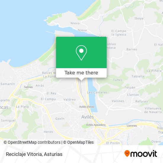 Reciclaje Vitoria map