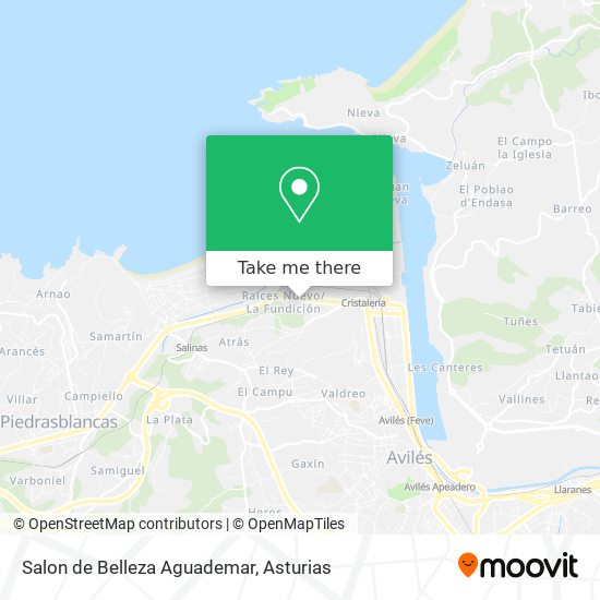 Salon de Belleza Aguademar map