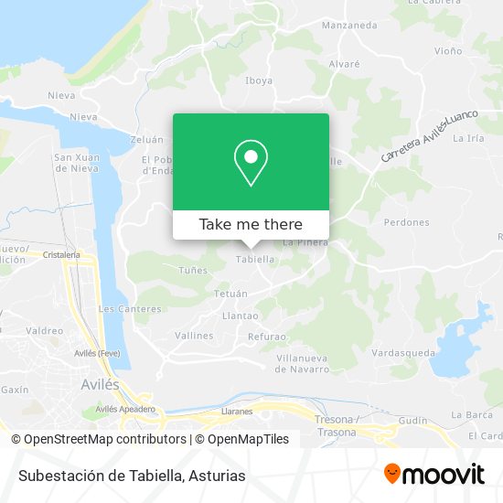 Subestación de Tabiella map