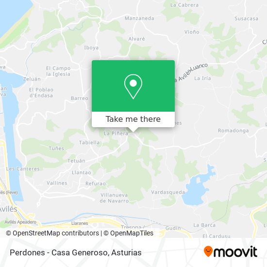 Perdones - Casa Generoso map