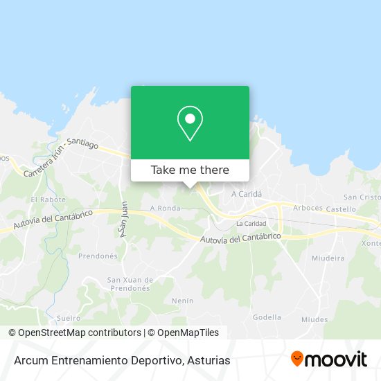 Arcum Entrenamiento Deportivo map