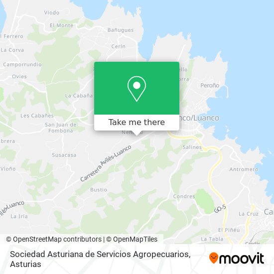 Sociedad Asturiana de Servicios Agropecuarios map