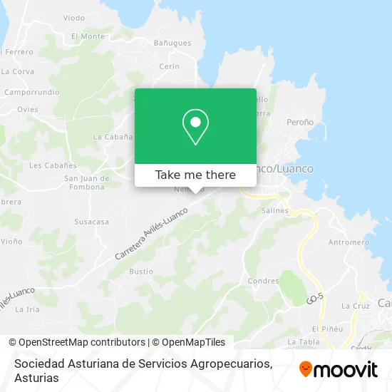 Sociedad Asturiana de Servicios Agropecuarios map