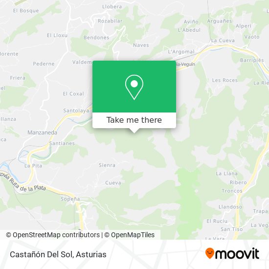 Castañón Del Sol map