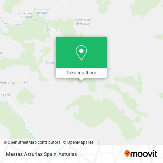 Mestas Asturias Spain map