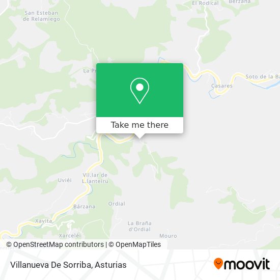 Villanueva De Sorriba map