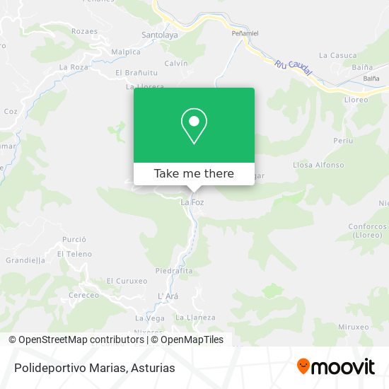 Polideportivo Marias map