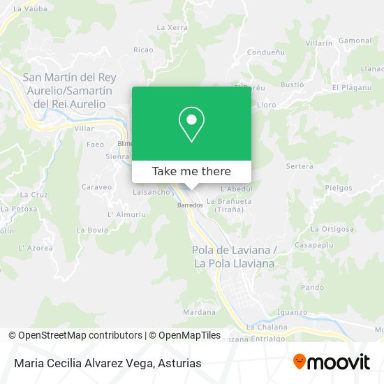 Maria Cecilia Alvarez Vega map